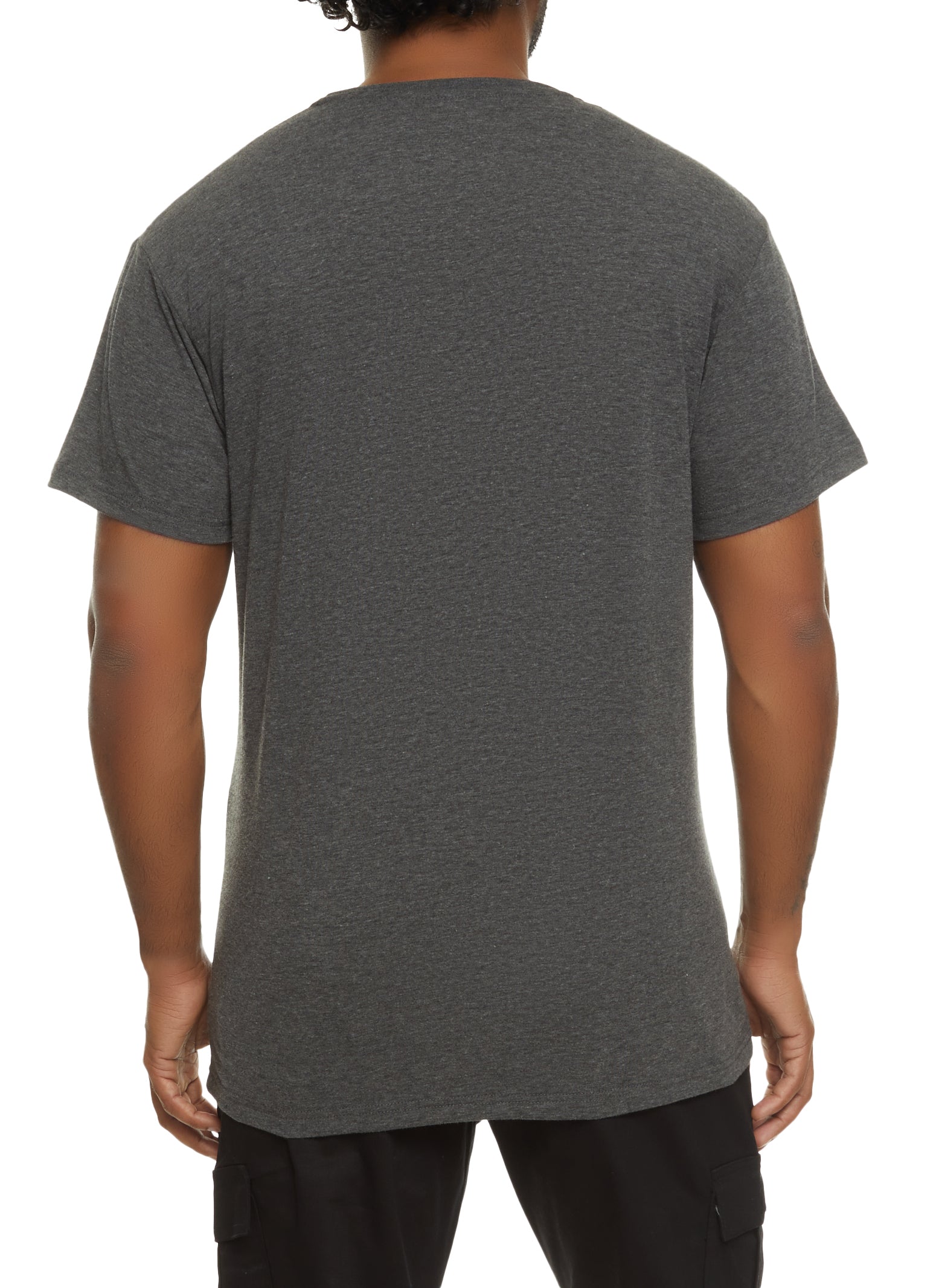 Mens Self Made Rhinestone Patch Graphic Tee
