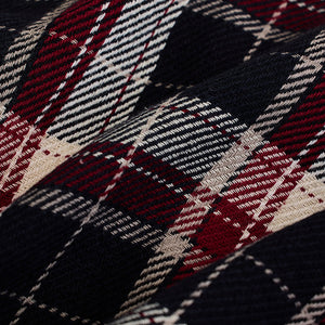 Black Double Pocket Flannel Overshirt