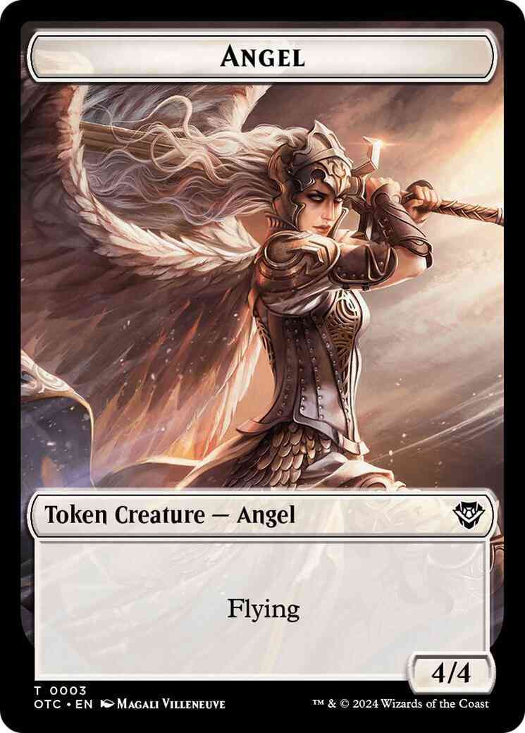 Angel Token (03) // Elemental Token (21) [Outlaws of Thunder Junction: Commander: Tokens] [Non-Foil]