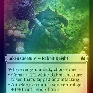 Bat Token (10) // Warren Warleader Token (05) [Bloomburrow: Tokens] [Foil]