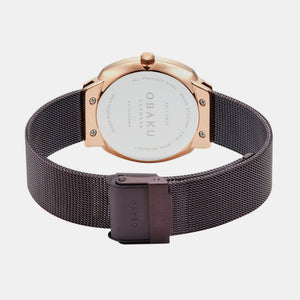 Felt Lille Women Quartz Brown Dial Analog Stainless Steel Watch V273LDVNMN