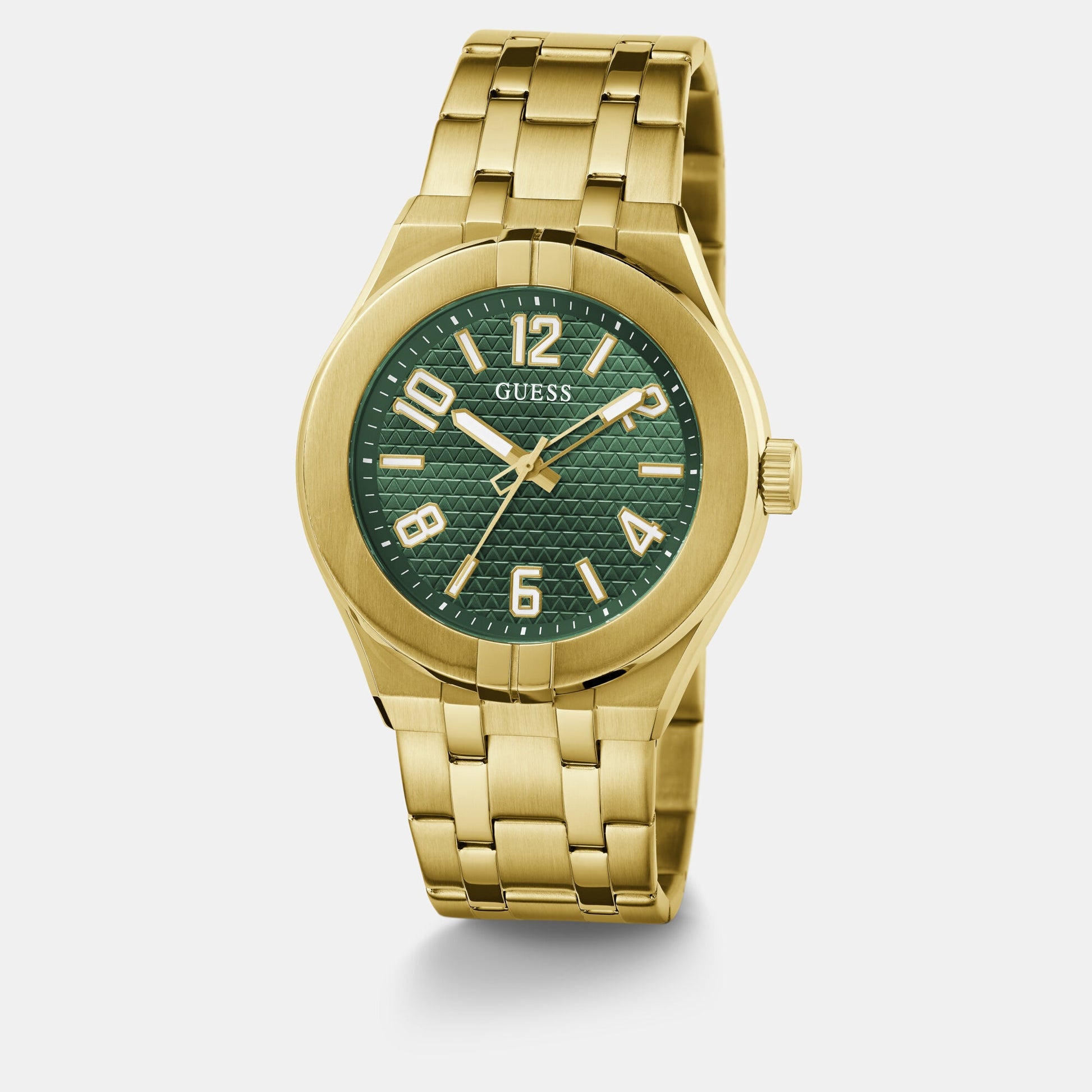 Escape Men Quartz Green Dial Analog Stainless Steel Watch GW0661G2