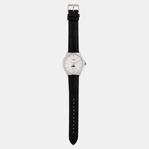 Enticer Men Quartz White Dial Analog Leather Watch A2168
