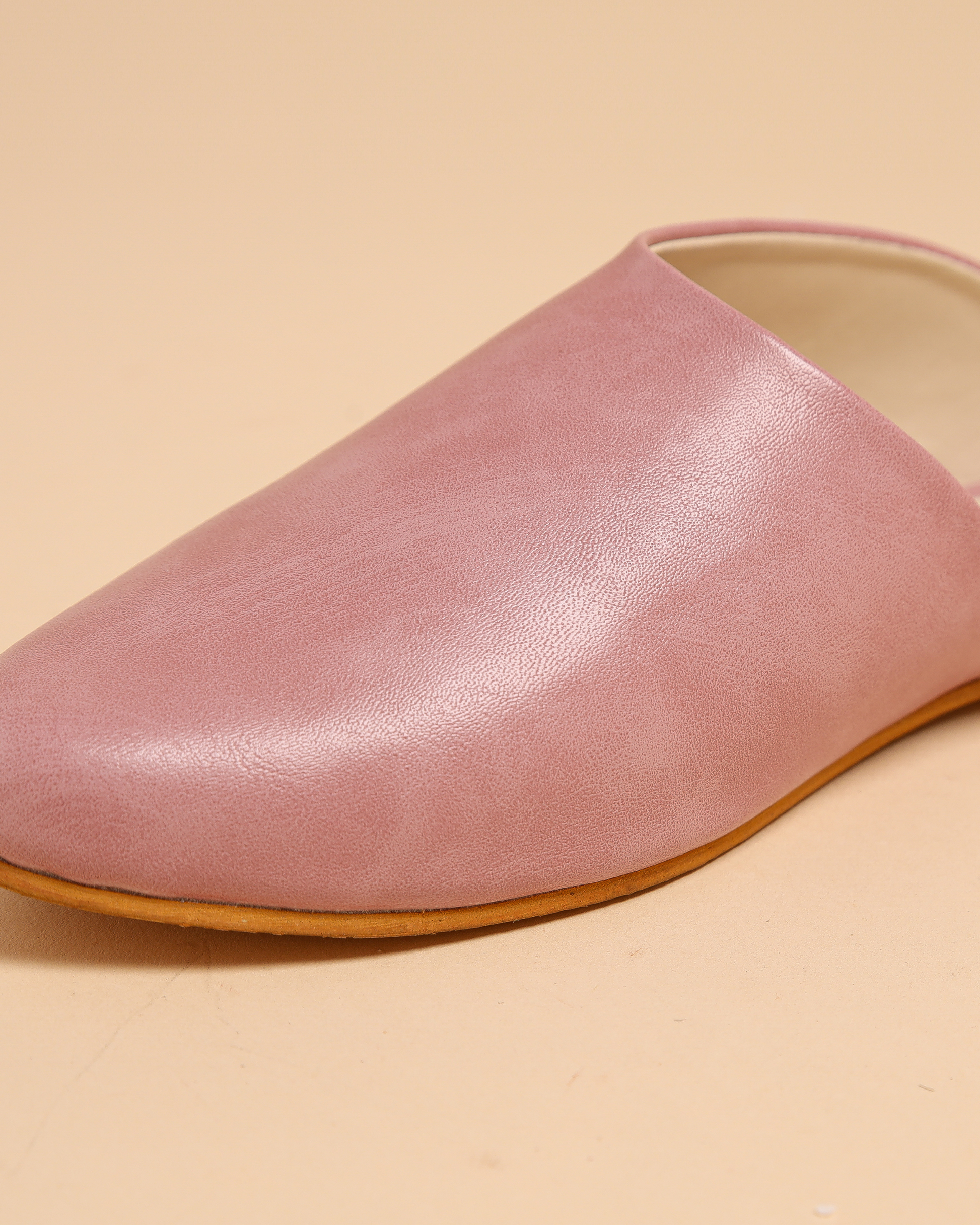 Cradle Pink Leather Mules