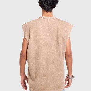CERISE BEIGE MUSCLE TEE