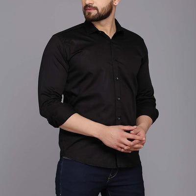 Combo of 3 Cotton Shirt for Man ( White,Black and Navy Blue )