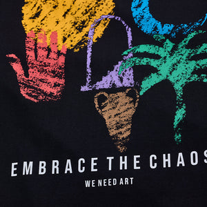 Chaos Black Oversized Fit T-Shirt