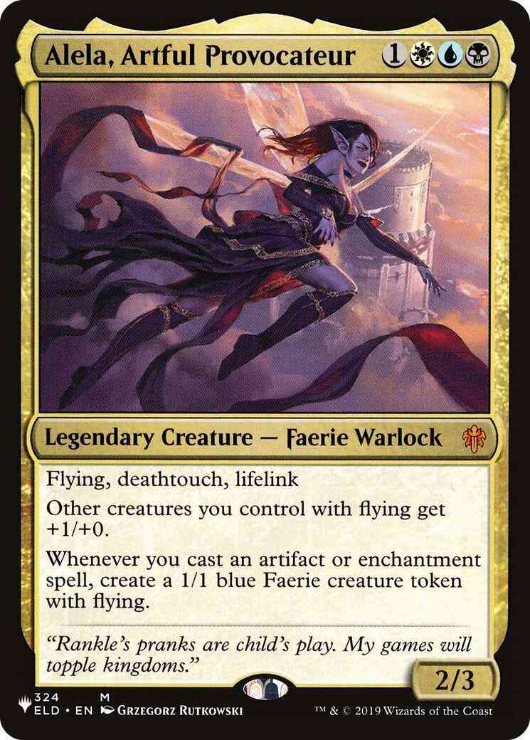 Alela, Artful Provocateur [ELD-324] [The List] [Non-Foil]
