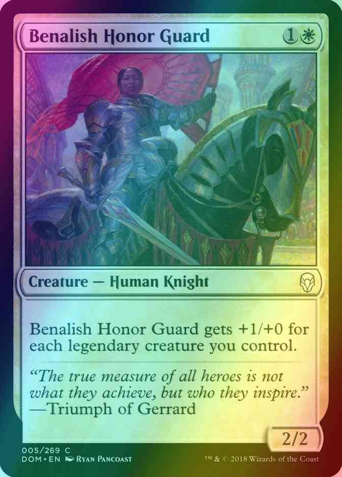 Benalish Honor Guard [5] [Dominaria] [Foil]
