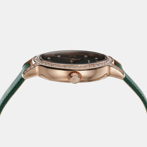 Cleo Women Quartz Green Dial Analog Leather Watch AR11577