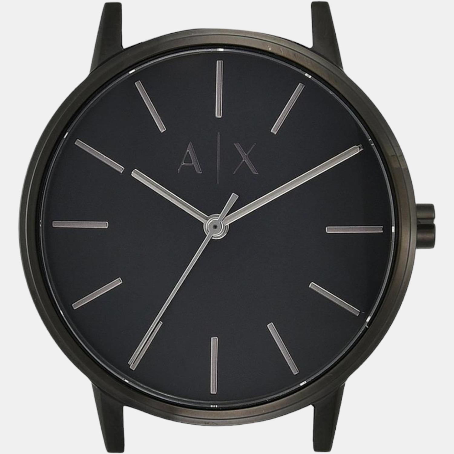 Cayde Men Quartz Black Dial Analog Stainless Steel Watch AX2701