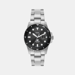 Fossil Blue Dive Men Quartz Black Dial Analog Stainless Steel Watch FS6032