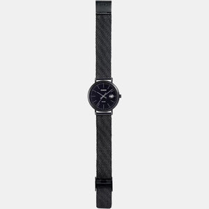 Enticer Men Quartz Black Dial Analog Stainless Steel Watch A1829