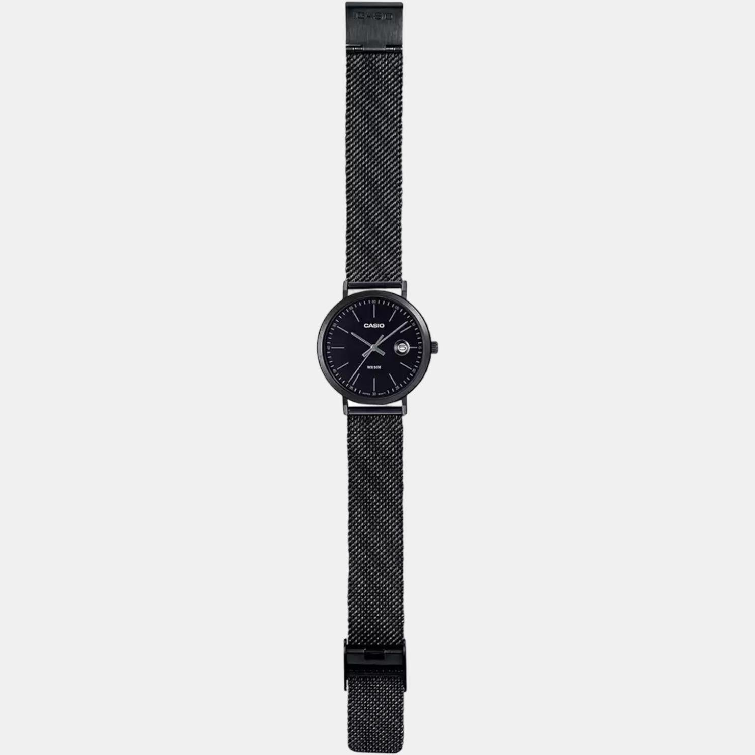 Enticer Men Quartz Black Dial Analog Stainless Steel Watch A1829