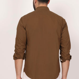 New Mehroon Down Button Casual Shirt I 100% Cotton Twill