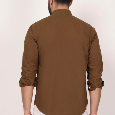 New Mehroon Down Button Casual Shirt I 100% Cotton Twill