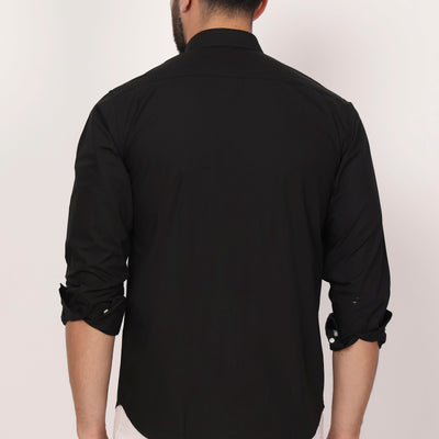 New Black Down Button Casual Shirt I 100% Cotton Twill
