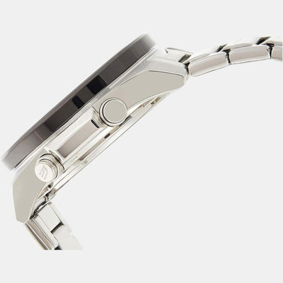 Edifice Men Quartz Black Dial Analog Stainless Steel Watch EX501
