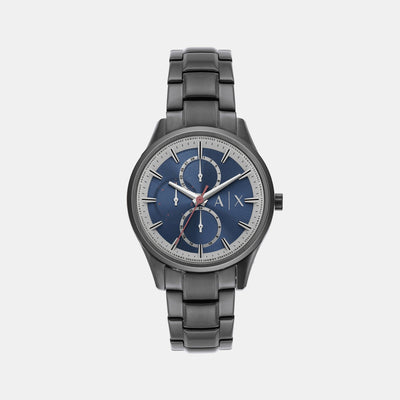 Dante Men Quartz Blue Dial Chronograph Stainless Steel Watch AX1871