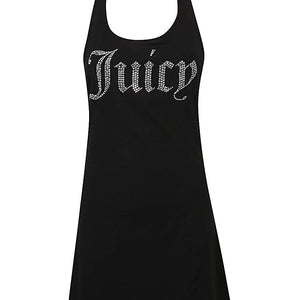 Juicy Couture Logo halter mini dress