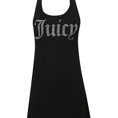 Juicy Couture Logo halter mini dress