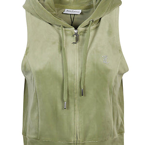 Juicy Couture Gilly logo velour gilet