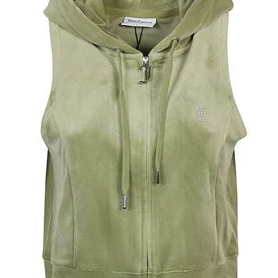Juicy Couture Gilly logo velour gilet