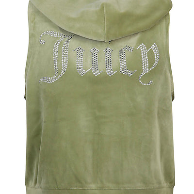 Juicy Couture Gilly logo velour gilet