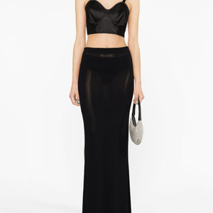 Jean Paul Gaultier Conical corset cropped top