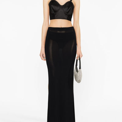 Jean Paul Gaultier Conical corset cropped top