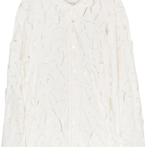 Post Archive Faction Cut-out detail nylon shirt