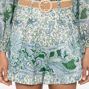 Zimmermann Ottie Tuck Linen Shorts