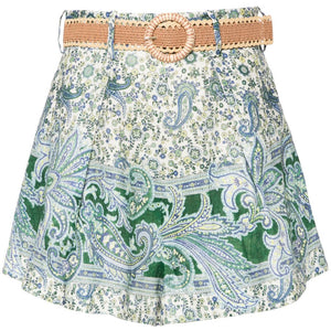 Zimmermann Ottie Tuck Linen Shorts