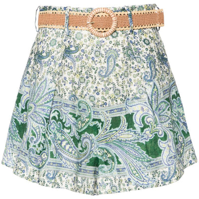 Zimmermann Ottie Tuck Linen Shorts