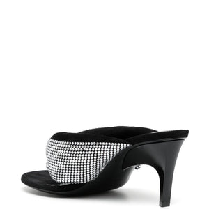 The Attico Rem crystal-embellished thong sandals