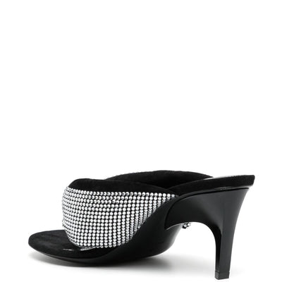 The Attico Rem crystal-embellished thong sandals