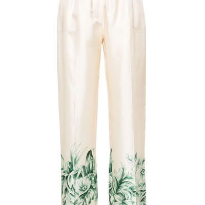 F.R.S . Silk printed trousers