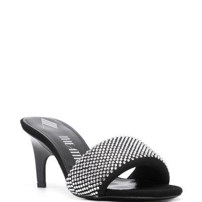 The Attico Rem Mules with rhinestones 60mm
