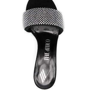 The Attico Rem Mules with rhinestones 60mm