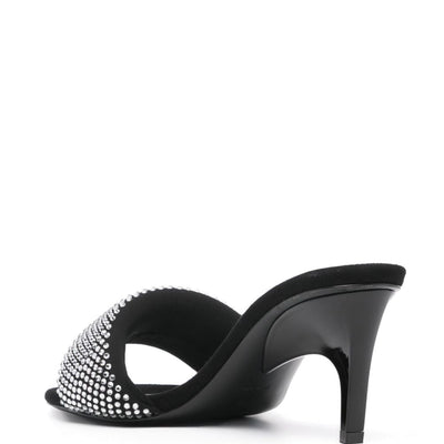 The Attico Rem Mules with rhinestones 60mm