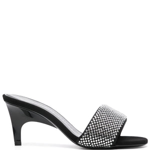 The Attico Rem Mules with rhinestones 60mm