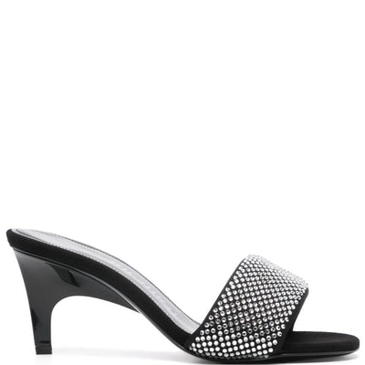 The Attico Rem Mules with rhinestones 60mm