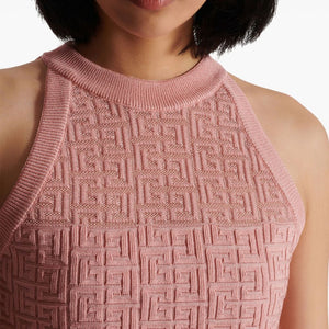 Balmain PB Labyrinth knit top