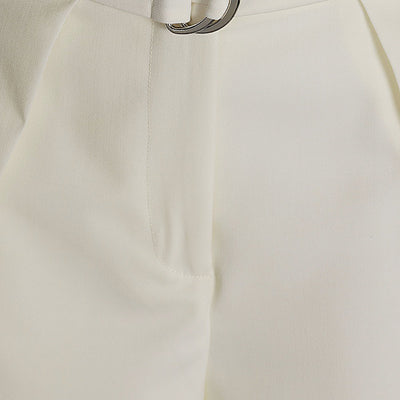 Erika Cavallini Semi-Couture Wool twill Amelia trousers