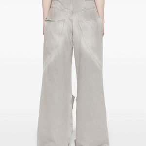The Attico Wide-leg denim cotton jeans