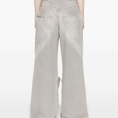 The Attico Wide-leg denim cotton jeans