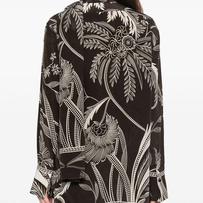 F.R.S . Printed silk shirt