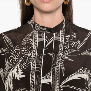 F.R.S . Printed silk shirt