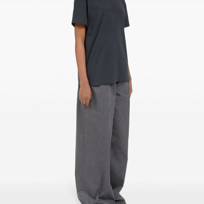 Maison Margiela Logo-embroidered cotton T-shirt