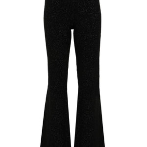 Palm Angels Logo lurex flared trousers